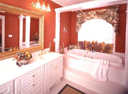 Soaking tub in the master bathroom. The Emory plan 804.