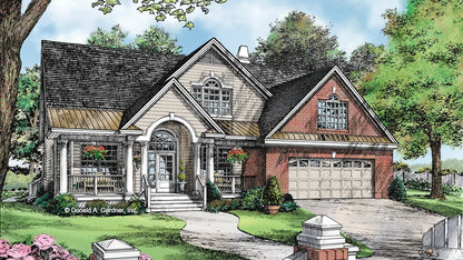 This two-story home lives much larger than its exterior appears. At almost 3000 square feet, this house plan features an impressive layout.