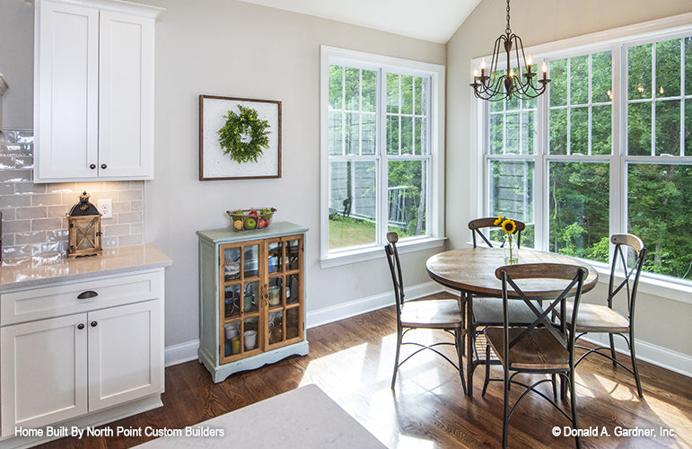 Picture of the breakfast nook of one story house plan 1047 The Fieldstone