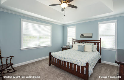 Master bedroom picture with windows 