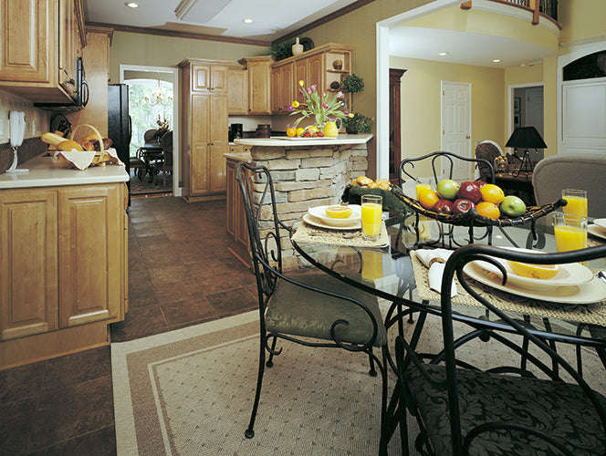 Breakfast nook view to the kitchen. The Gasden plan 431.