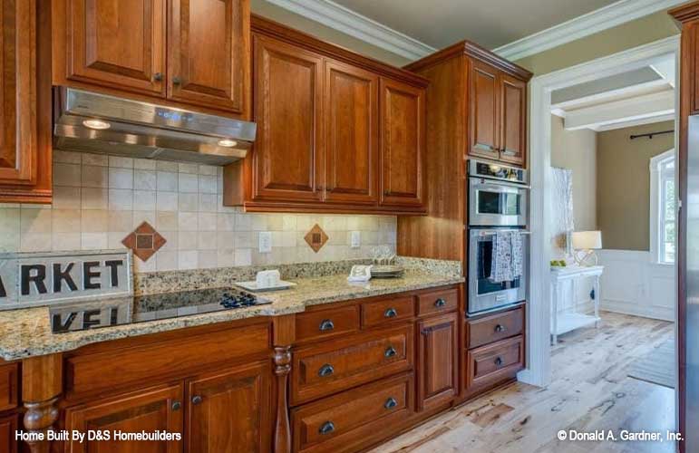 This is a photograph of the kitchen of family house plan 1121 The Genevieve as built by a customer