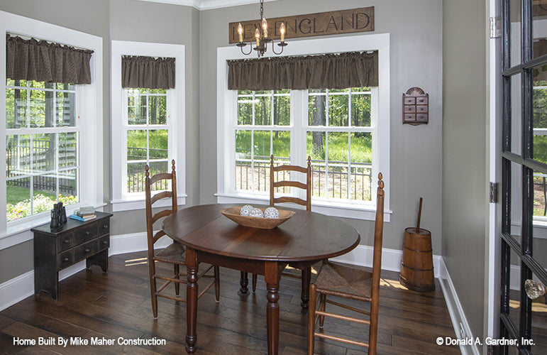 Four windows in the breakfast nook. The Gentry plan 977.