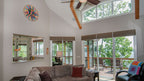 This is a photograph of the open great room of mountain house plan 734 The Gilchrist as built by a customer
