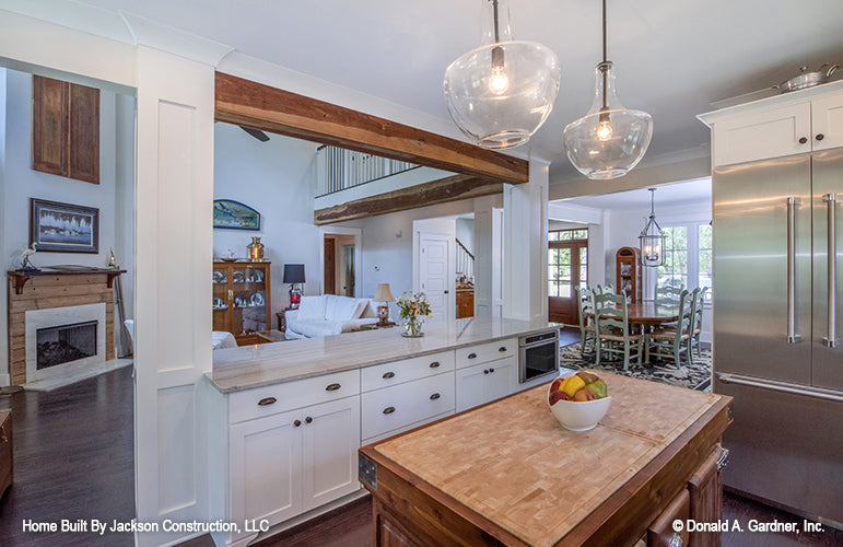 Cozy island in the kitchen and plenty of counter space. The Glousester plan 1188. 