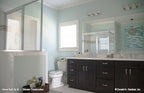 Master bathroom with double sink for Hardesty house plan 1287