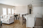 Kitchen, dining, great room open space for Hardesty house plan 1287