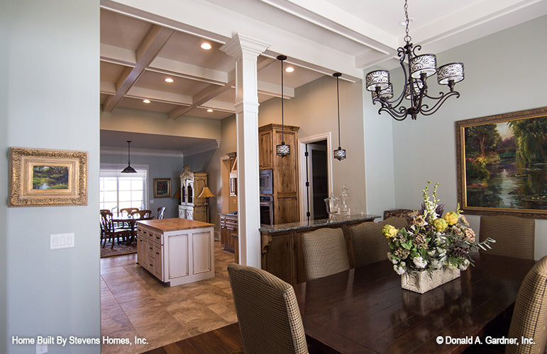 Another dining room view for craftsman house plan 1375 The Harrison