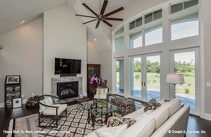 Fireplace view in the great room. The Hartwell plan 1221.