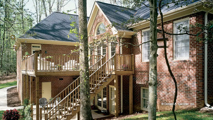 This is a photograph of the rear of brink house plan 302 The Herndon as built by a customer