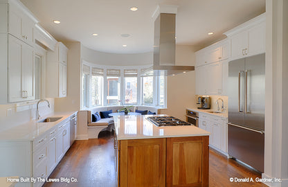 This is a photograph of the kitchen of luxury house plan 5001 The Hickory Place as built by a customer