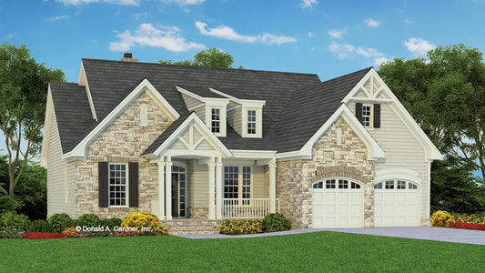 This is an illustration of the front of the Hillandale plan 920