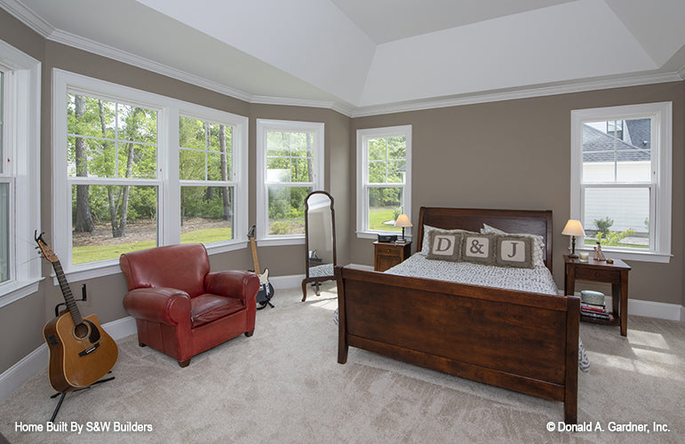 Tray ceiling in the master bedroom. The Hinnman plan 1242. 