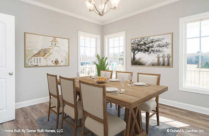 This is a picture of the dining room of farmhouse house plan 1140 The Hollandale