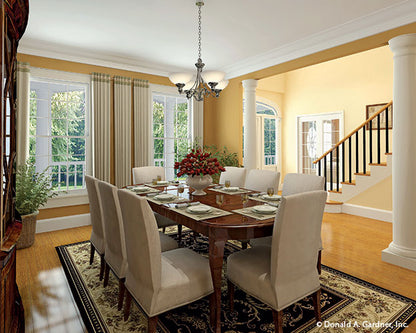 This is a customer photo of the dining room of farmhouse plan 864 The Hollyhock