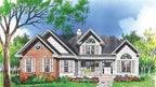 This is an illustration of the front of traditional house plan 297 The Irwin