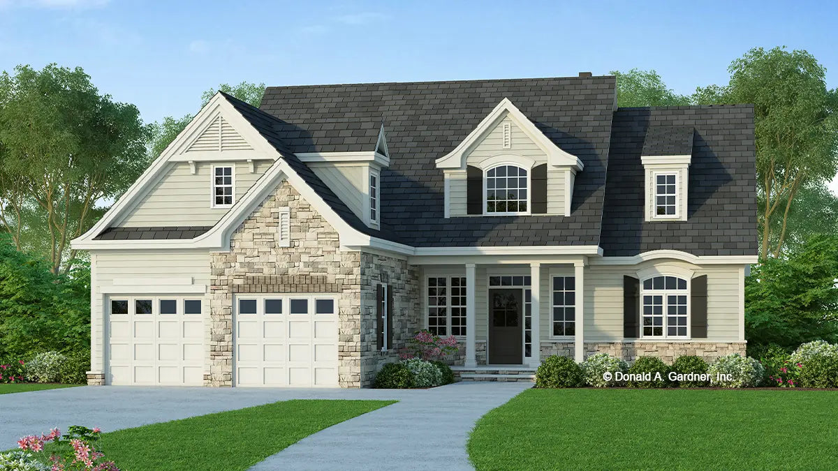 This is an illustration of the front view of the Ivy Creek plan 921