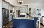 This is a photograph of the kitchen side view of three bedroom house plan 1185 The Jenner as built by a customer