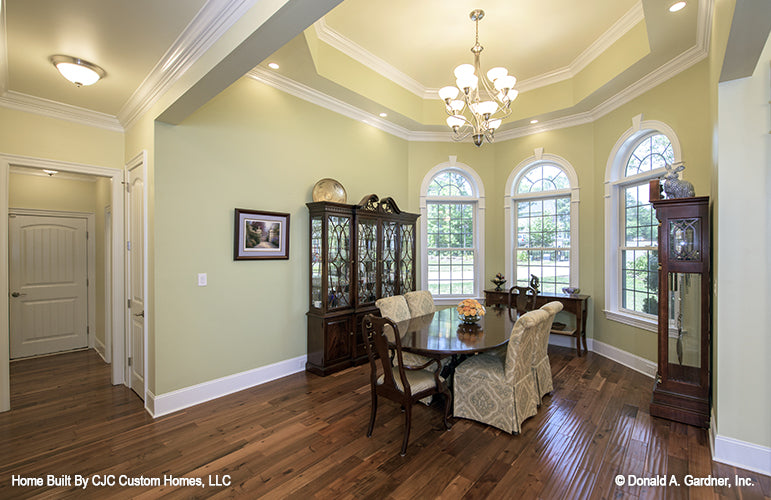 This is a picture of the dining room of luxury house plan 1166 The Kenningstone