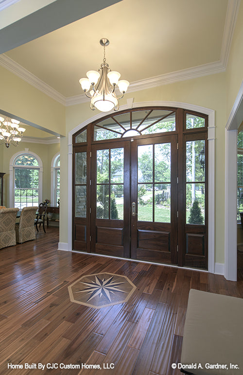 This is a picture of the foyer of luxury house plan 1166 The Kenningstone