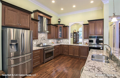 This is a kitchen countertop picture of luxury house plan 1166 The Kenningstone