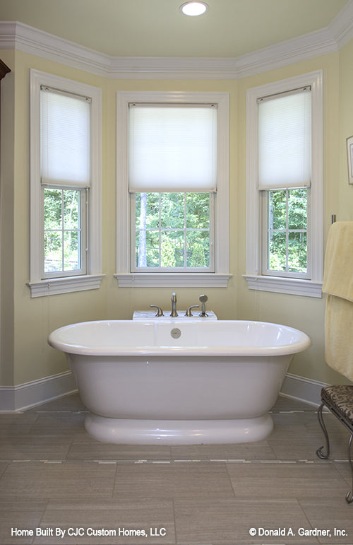 This is a master bath tub picture of luxury house plan 1166 The Kenningstone