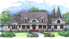 This is an illustration of the front of luxury house plan 781 The Legacy