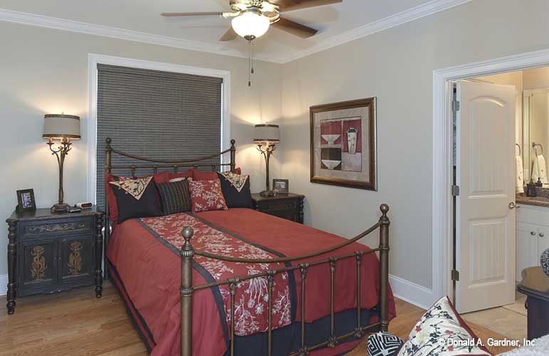 Secondary bedroom with bathroom door off to the side. The Lucy plan 1415