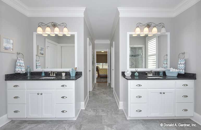 The perfect master suite, separate full vanities for him and her.  The Lucy plan 1415