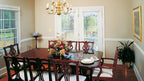 This is a photograph of the dining room of farmhouse plan 235 The Merrifield as built by a customer