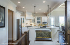 Recessed lighting in the kitchen. The Monarch Manor plan 5040.