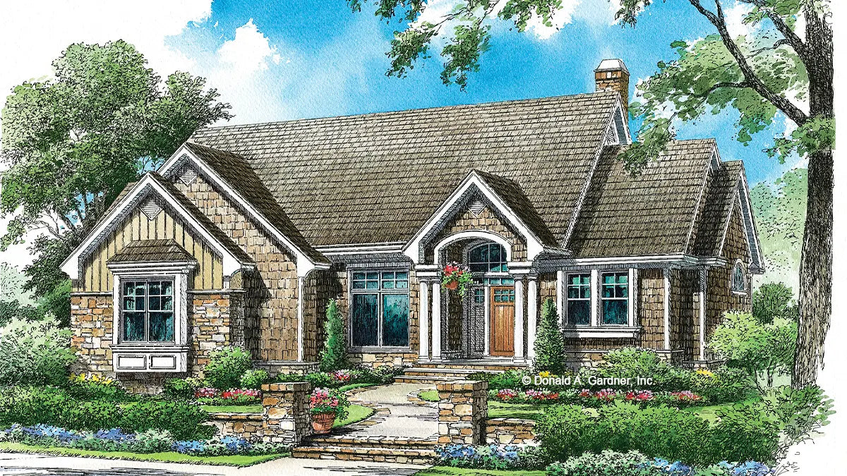 charming European exterior comprised of stone and shake, the Montclair is not only low-maintenance but also a welcome look on any streetscape