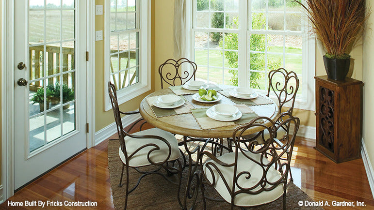 Glass patio door in the breakfast room. The NIcholson plan 1021.