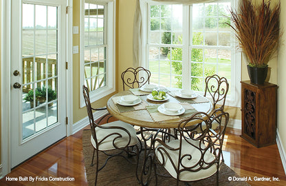 Glass patio door in the breakfast room. The NIcholson plan 1021.