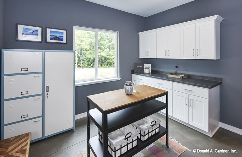 This is a picture of the utility room of contemporary house plan 209 The Northwood as built by a customer