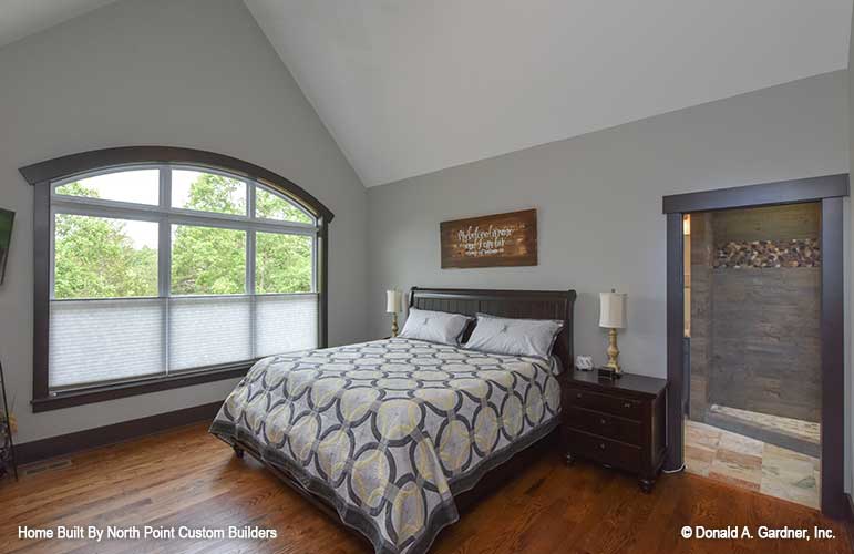 Gorgeous master suite with rear views for plan 1427 The Oliver