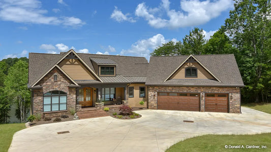 This is a photo of the front of Craftsman house plan 1427 The Oliver