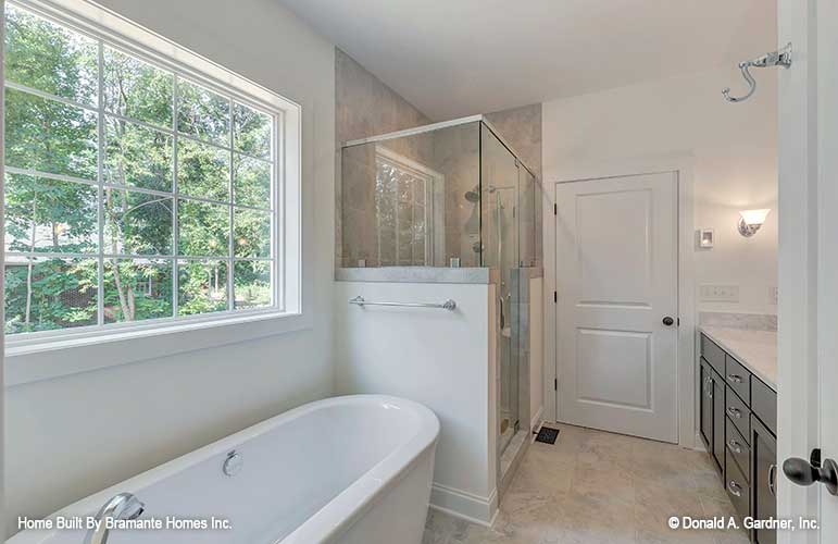 Master bath shower and tub picture for plan 1465 The Oxley