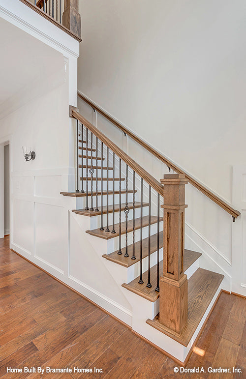 Picture of bonus room stairs for plan 1465 The Oxley