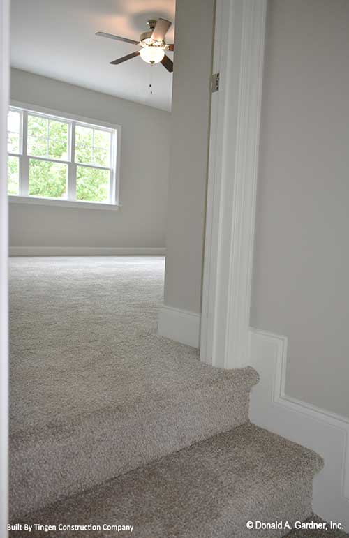 Steps leading into the bonus room. Paxton plan 1510