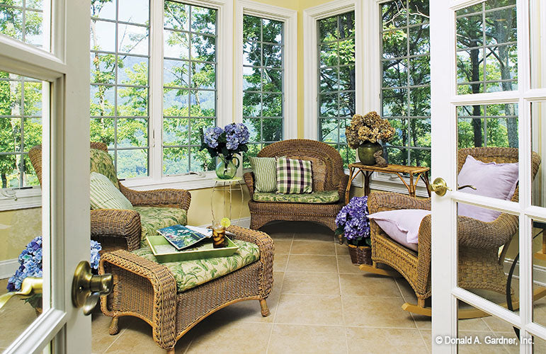 Sunroom pictured for house plan 780 The Peekskill