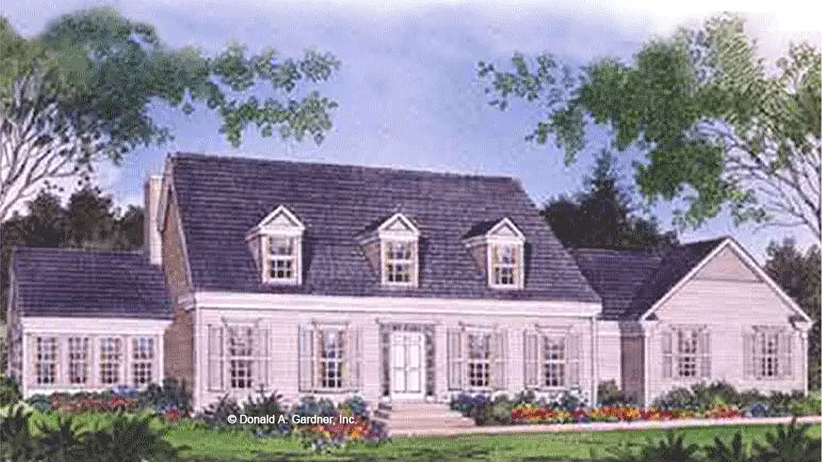 Front view illustration. The Pembroke plan 190.