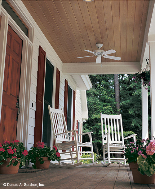 Spacious front porch picture for Pennyhill house plan 294