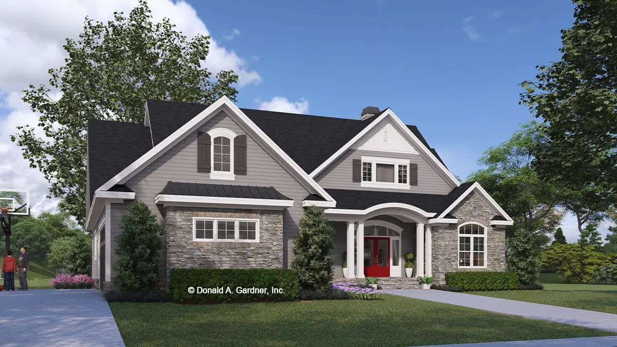 Front view illustration. The Whitford plan 1298.