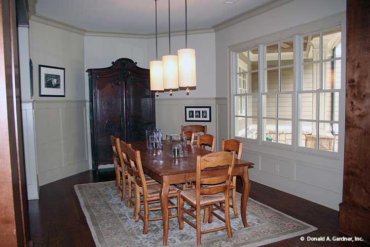 This is a picture of the dining room for one story house plan 1157 The Richelieu