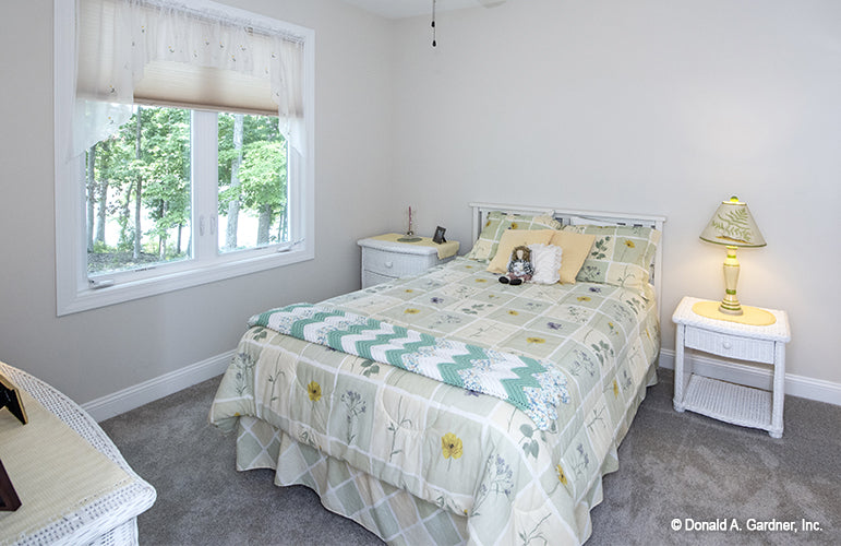 Photograph of bedroom of  Riverpointe house plan 1247 