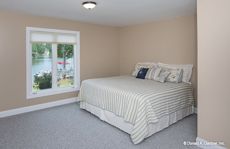 Photograph of  3rd bedroom with rear view of Riverpointe house plan 1247 