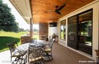 Another patio view for small house plan 1406 The Roark