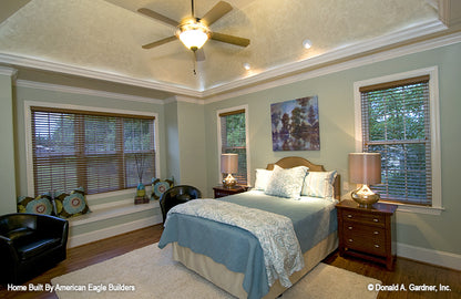 This is a master bedroom picture of five bedroom house plan 1204 The Rochelle