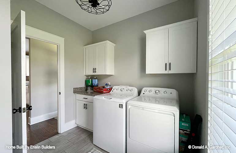 Spacious utility room with washer and dryer. The Rogers plan 1383. 